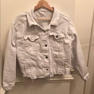 White denim jacket